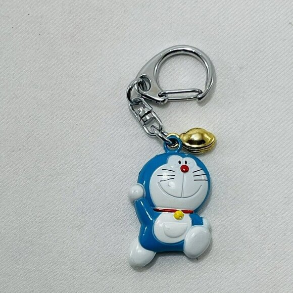 Fujiko Doraemon Dorayaki Figure Keyring Keychain Anime Cartoon Metal Heavyweight - Picture 1 of 9
